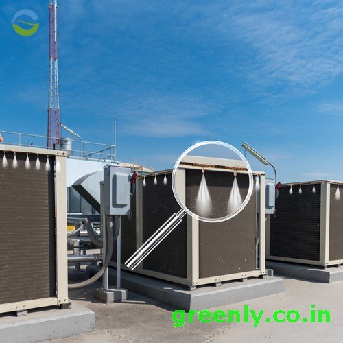 air conditioner condenser coil misting system